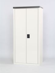 大型収納庫 スチール製 幅195×奥行150×高さ180 引き戸 グレーホワイト 大型収納庫 スチール製 幅195×奥行150×高さ180 引き戸 グレーホワイト