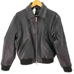 ザラ ZARA エンボス加工レザーバイカージャケット /  バッファローレザー  メンズ import：S 