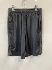 ピB232⚫︎NIKE⚫︎ナイキ⚫︎ハーフパンツ⚫︎スポーツ⚫︎ウエストドロスト⚫︎DRI-FIT⚫︎size M⚫︎グレー×ブルー