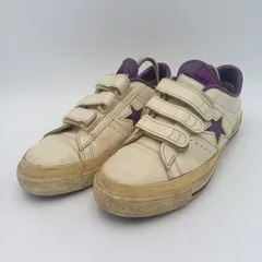 CONVERSE コンバース One Star Velcro ワンスターベルクロ スニーカー メンズ US7.5 ホワイト/パープル G-10-8