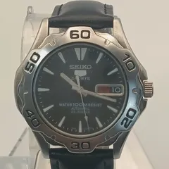 【稼働 良品】0204-2 SEIKO SPORTS セイコー 5スポーツ 7S36-00A0 メンズ腕時計 裏スケ 自動巻き デイデイト