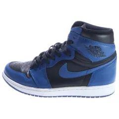 NIKE (ナイキ) AIR JORDAN 1 RETRO HIGH OG DARK MARINA BLUE エアジョーダン1 レトロ ダークマリーナブルー ハイカットスニーカー ブラック/ブルー US9/27cm 555088-404