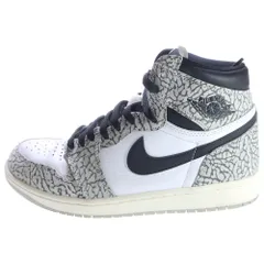 NIKE (ナイキ) AIR JORDAN 1 RETRO HIGH OG WHITE CEMENT エアジョーダン1 セメント ハイカットスニーカー ホワイト/グレー US9/27cm DZ5485-052