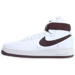NIKE (ナイキ) AIR FORCE 1 HIGH RETRO QS エアフォース1 ハイカットスニーカー ホワイト/ブラウン US8/26cm 743546-102
