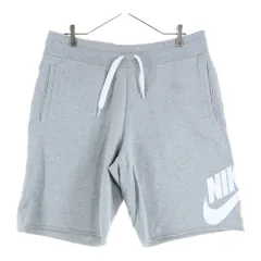 NIKE (ナイキ) SOLSTICE ALUMNI LIGHT WEIGHT SHORT ロゴプリント スウェット ショートパンツ ハーフパンツ ショーツ グレー 728692-063
