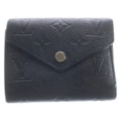 LOUIS VUITTON (ルイヴィトン) PORTEFEUILLE VICTORINE モノグラム ポルトフォイユ ヴィクトリーヌ ウォレット 三つ折り財布 ブラック M64060 SP3198