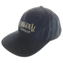 TENDERLOIN (テンダーロイン) ロゴ刺繍 ベースボールキャップ 帽子 ブラック