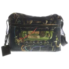 Paul Smith (ポールスミス) カー 車プリント ショルダーバッグ ブラック/グリーン