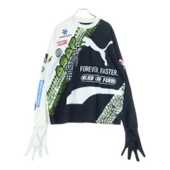 PUMA (プーマ) ×A$AP ROCKY LONG SLEEVE TEE ロングスリーブ ゲーム 長袖Tシャツ ブラック/ホワイト 831714-02