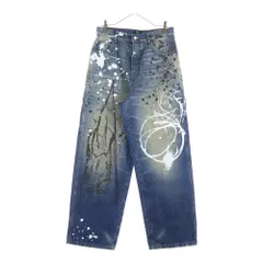MARC JACOBS (マークジェイコブス) 24AW ×FUTURA フューチュラ Painted Oversized Jean ペイント加工オーバーサイズデニム 2F4RBT003D08 24 インディゴのサムネイル