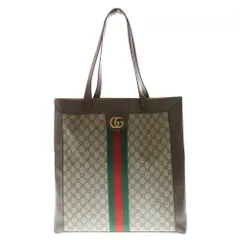 GUCCI (グッチ) オフィディア GGスプリーム トートバック ハンドバッグ ベージュ PVCレザー 519335