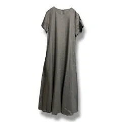 未使用 タグ付き JOURNAL STANDARD ジャーナルスタンダード リネンハーフスリーブ マキシフレアワンピース 半袖 麻 定価16500円 レディース サイズ36 カーキ 夏 久喜倉庫店 23 No.K 1359