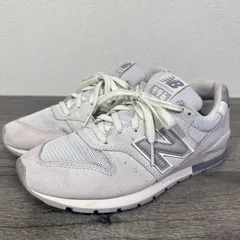 New Balance CM996UH2 スエード×メッシュ スニーカー 24cm ライトグレー