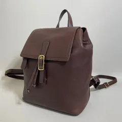 2512-122｜コーチ オールド リュックサック レザー ダークブラウン