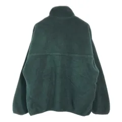 90年代 patagonia パタゴニア SYNCHILLA シンチラ スナップT フリースジャケット アウトドア グリーン(メンズ XL)中古 古着 X5031