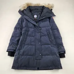 CANADA GOOSE ダウンジャケット カナダグース マッケンジーパーカ ダウンコート 2302JL 黒 ブラック S M相当 フード ロゴワッペン