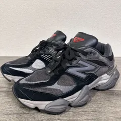 New Balance U9060BLK ヌバック×メッシュ スニーカー 24cm 黒