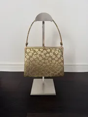 和装小物 ハンドバッグ ゴールド 振袖用 フォーマル 桜 和装バッグ バッグ 成人式 花柄