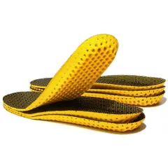 【3足6枚】 中敷き軽量穴空き加工 通気性衝撃吸収インソール 適度な固さ ソフトクッション 低反発 ハニカムインソール 防臭 ランニング ウォーキング スポーツ 立ち仕事 エチレン酢酸ビニール 疲労緩和サポート 底の薄い靴などに 中敷き サイズ調整