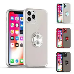 iPhone 13mini ケース カバー ケース カバー 背面タイプ スマホリング付き TPU+PC ソフト+ハード