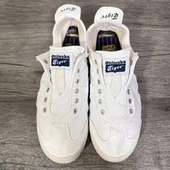 訳あり オニツカタイガー メキシコ66 スリッポン 1183C141 薄底 キャンバススニーカー 右23.5cm 左23cm　※左右サイズ違い