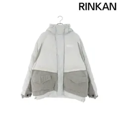 サカイ ×ナイキ NIKE  20AW  CT3269-043 ウール切り替えナイロンフーデッドダウンジャケット メンズ M