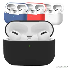 AirPods Pro 第1世代 ケース エアポッズ エアーポッズ カバー シリコン アップル イヤホン 衝撃吸収 極薄 便利 耐衝撃 アクセサリー 選べる カラー 4色 ブラック ホワイト ブルー レッド