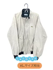 LACOSTE　メンズ　ボンバージャケット　ベージュ　裏地あり　サイズXLサイズ相当　状態いい　U-785