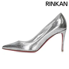 クリスチャンルブタン グリッターポインテッドトゥヒールパンプス レディース 37