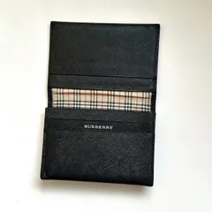 バーバリー　BURBERRY 名刺入れ　カードケース　ノバチェック　ブラック