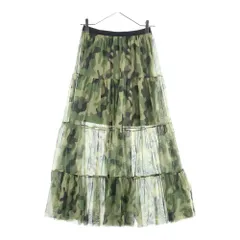 Mila Owen (ミラオーウェン) カモ レース 2wayチュールロングスカート レディース カーキ 09WFS182036