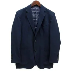 ブラックレーベルクレストブリッジ BLACK LABEL CRESTBRIDGE 洗える テーラード ジャケット 2B 裏地チェック ネイビー 紺 S 51D20-312-29 春夏