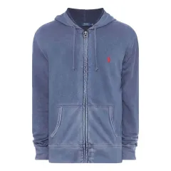ポロラルフローレン ウォッシュ ブルー フルジップアップ フーデッドジップアップ