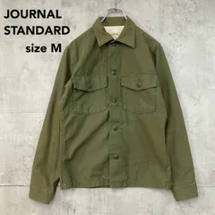 JOURNAL STANDARD ジャーナルスタンダード ユーティリティシャツ ミリタリー ジャケット M カーキ 緑 日本製 綿100% コットン ワークシャツ 長袖 古着 ★ ■◇
