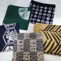 大判風呂敷 5枚 和装小物 ふろしき ファッション おしゃれ 現状 中古 S905