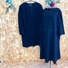 SG4950 TOKYO SOIR 東京ソワール フォーマルワンピースセット ブラック 23号