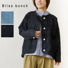 パラスパレス インディゴデニム ノーカラーショートジャケット M 未