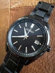 SEIKO SNKN45K1 Recraft 自動巻き 裏スケ 純正革ベルト 黒 - メルカリ