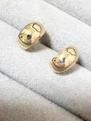 K10 月甲 フープピアス（刻印入り）　10金