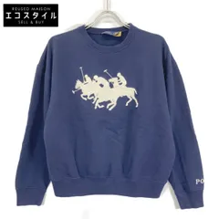POLO RALPH LAUREN ポロ ラルフローレン 【美品/国内正規/23年製】0200040201 フロントロゴ刺繍入り スウェットシャツ/ L/G
