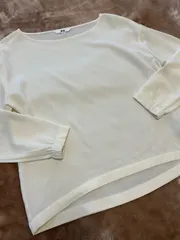 UNIQLO ユニクロトップス ブラウス ホワイト サイズM カットソー 長袖ブラウス