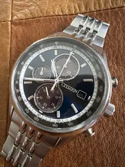 シチズン☆エコドライブ☆ソーラー時計☆クロノグラフ☆稼働品☆B612