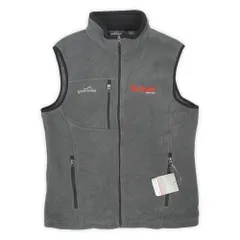 エディーバウアー Eddie Bauer 未使用 デッドストック DEADSTOCK 00s 2000年代 フリースベスト 企業ロゴ 刺繍 USA ヴィンテージ アメリカ 古着 メンズ ベスト ジレ グレー / 灰色 M【中古】