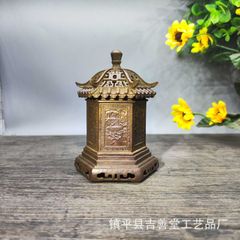 三足塔炉 銅器 双獣耳香炉 香道具 仏具 装飾品 工芸品 置物 - メルカリ
