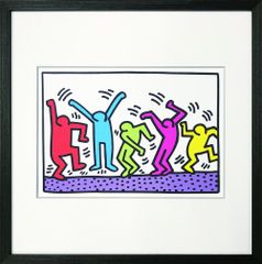 ド*モ様 92年製 Keith Haring キースヘリング 額装済 オフセット