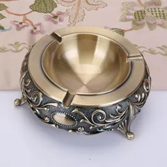 新品未使用 アンティーク灰皿 家庭用青銅調 来客用 北欧 / 新中華風デザイン インテリア小物