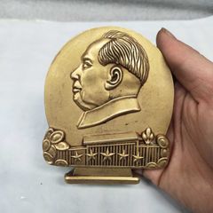 当時物 ケネディ コイン型大型卓上ライター 蒲田電話局 記念品 鋳物