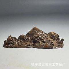 中国美術 石彫刻 山水風景 オブジェ インテリア アンティーク - メルカリ