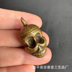 【開運・守護】カパラ　チティパティ 頭蓋骨 クマントーン 骨製 魔除け 呪物系 開運・守護】カパラ チティパティ 頭蓋骨 クマントーン 骨製 魔除け