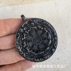 古銅 ？鉄？浮彫 鏡形 飾り物 古美術 骨董品 コレクション - メルカリ